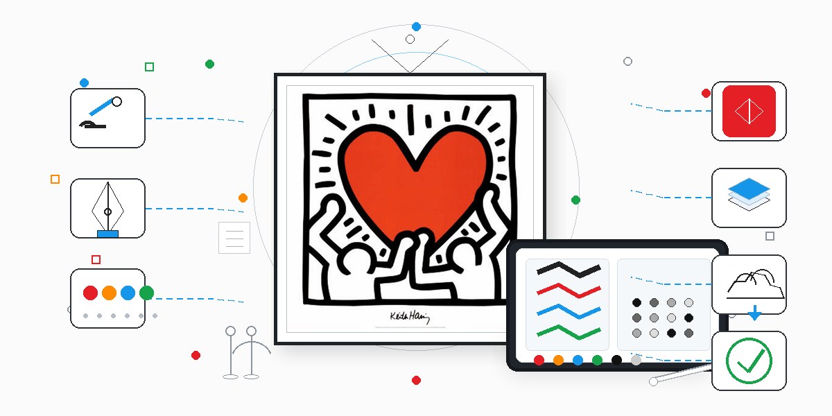 pennelli-keith-haring-ricreati-da-adobe